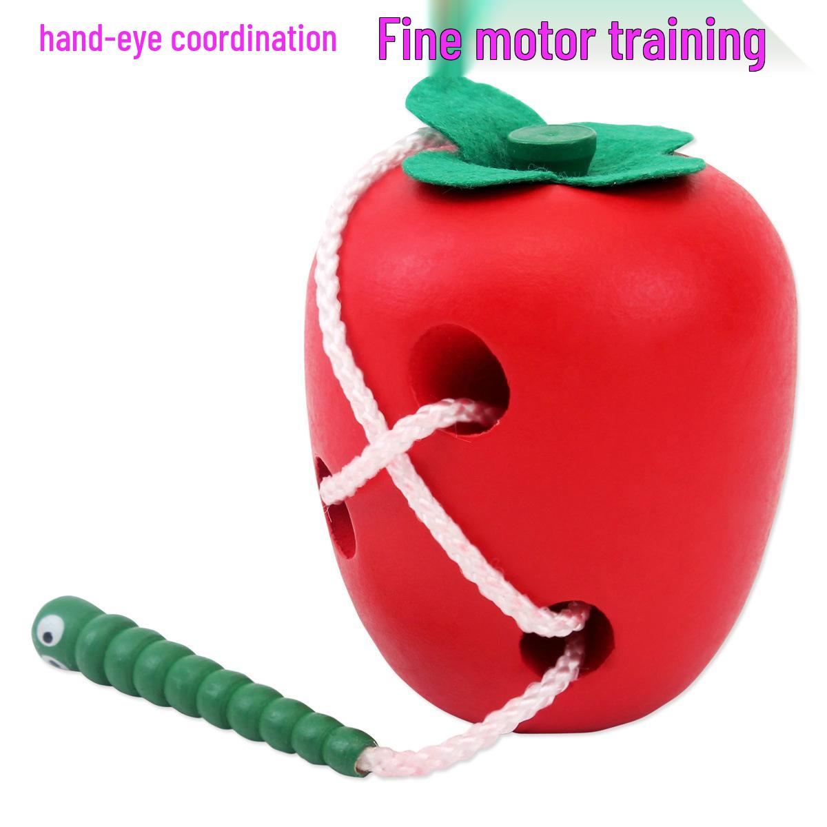 Деревянная головоломка «Червячок и яблоко» для нанизывания: Детская игрушка для тренировки координации рук и глаз и мелкой моторики Yiwu City, Zhejiang Province
Деревянная головоломка «Червячок и яблоко» для нанизывания: Детская игрушка для тренировки координации рук и глаз и мелкой моторики Yiwu City, Zhejiang Province