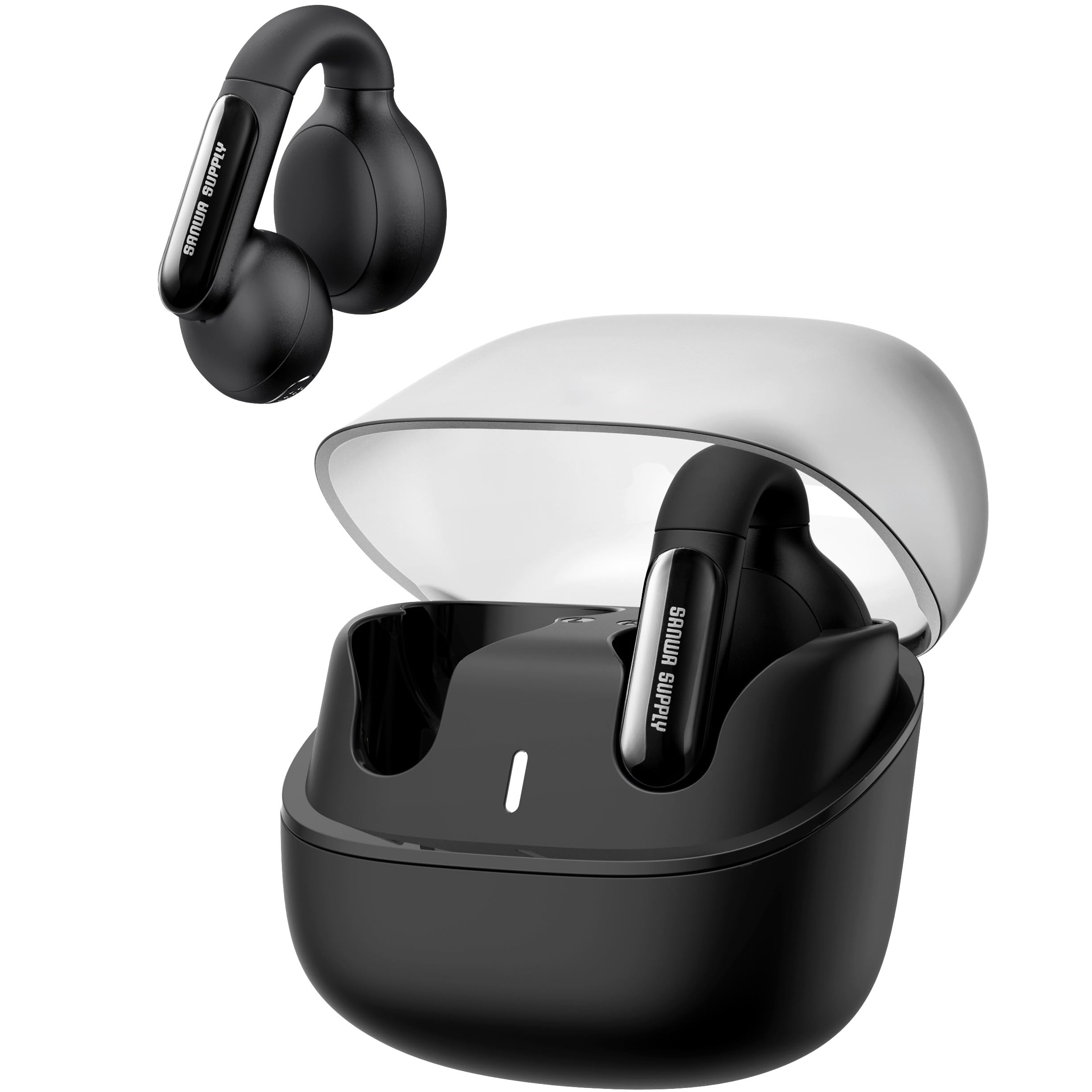 Sanwa Direct Ear Cuff Open IPX4 Does Not Block AI Call Noise Cancellation Earphones, Bluetooth, Ear, Waterproof, Ears, Function, 400-BTTWS6 чорний
Sanwa Direct Ear Cuff Open IPX4 Does Not Block AI Call Noise Cancellation Earphones, Bluetooth, Ear, Waterproof, Ears, Function, 400-BTTWS6 чорний