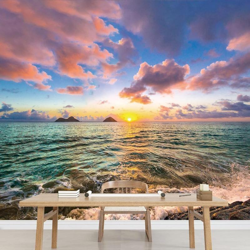 Rough Sea Wallpapers Sky Sunrise Murals Removable 3d Wall Mural Living Room Bedroom Tv Background Home Decor Fresco Wallpapers 200 cm(W) x 140 cm(H)
Rough Sea Wallpapers Sky Sunrise Murals Removable 3d Wall Mural Living Room Bedroom Tv Background Home Decor Fresco Wallpapers 200 cm(W) x 140 cm(H)