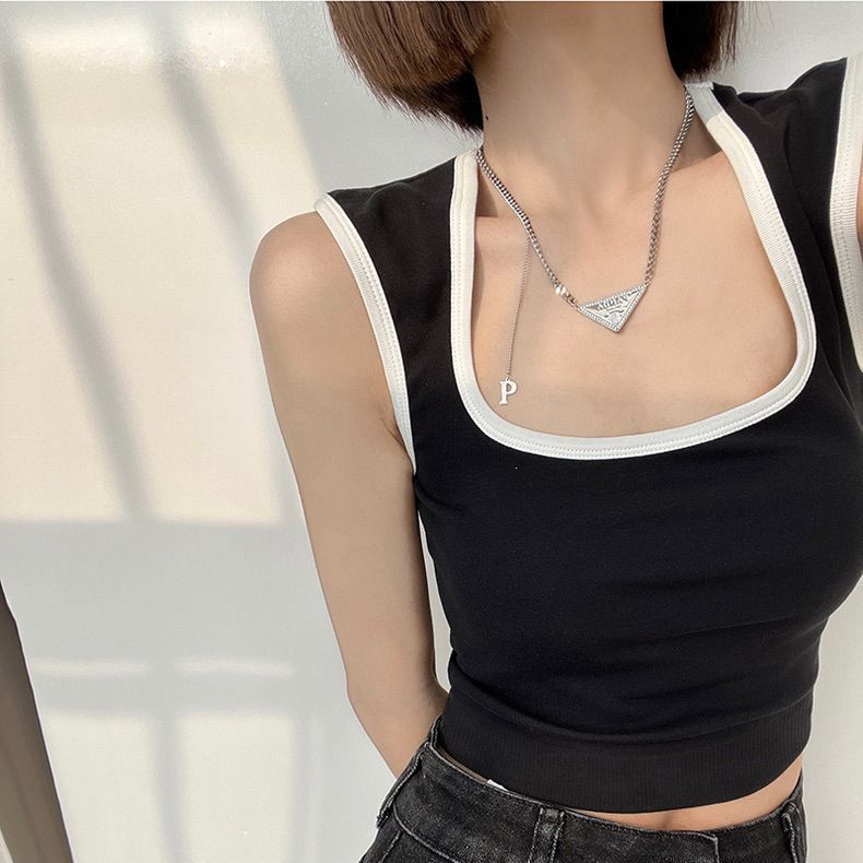 Горячая контрастная жилетка с широкими плечами, квадратным вырезом, открытой ключицей и подкладкой на груди, без рукавов и короткий сексуальный топ-основа One size
Горячая контрастная жилетка с широкими плечами, квадратным вырезом, открытой ключицей и подкладкой на груди, без рукавов и короткий сексуальный топ-основа One size