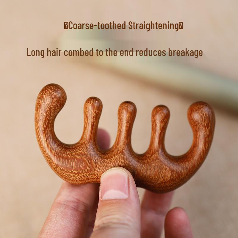 Portable Dragon Phoenix Sandalwood Meridian Massage Comb - Small, Thick Wide Teeth for Head Massage
Portable Dragon Phoenix Sandalwood Meridian Massage Comb - Small, Thick Wide Teeth for Head Massage