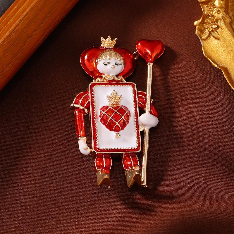 Cute Heart and Spade Cartoon Figure Soldier Brooch For Women Enamel Clown Brooches Pins Suit Coat Clothes Accessories
Cute Heart and Spade Cartoon Figure Soldier Brooch For Women Enamel Clown Brooches Pins Suit Coat Clothes Accessories