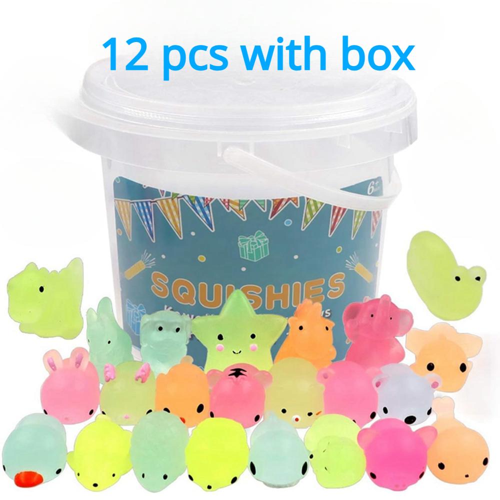 12/24 PCS for Kids Animals Toys Glow in The Dark Party Favors Stress Relief squishy stress reliever toys Random color&Multiple shapes
12/24 PCS for Kids Animals Toys Glow in The Dark Party Favors Stress Relief squishy stress reliever toys Random color&Multiple shapes