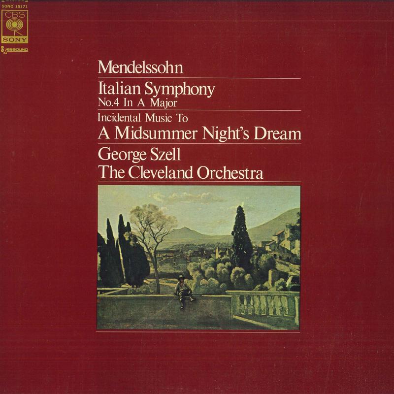 LP Record MENDELSSOHN, SZELL, CLEVELAND ORCHE - Italian Symphony No.4 In A Major / SONC10171PROMO CBS SONY Japan Classical Used
LP Record MENDELSSOHN, SZELL, CLEVELAND ORCHE - Italian Symphony No.4 In A Major / SONC10171PROMO CBS SONY Japan Classical Used