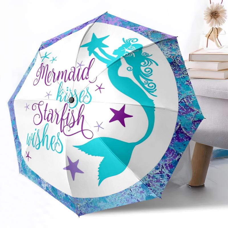 Mermaid Fantasy Stained Glass Outdoor Automatic Umbrella Retractable Design with 8-Rib Durability Lightweight Perfect Gift for Friends Family
Mermaid Fantasy Stained Glass Outdoor Automatic Umbrella Retractable Design with 8-Rib Durability Lightweight Perfect Gift for Friends Family
