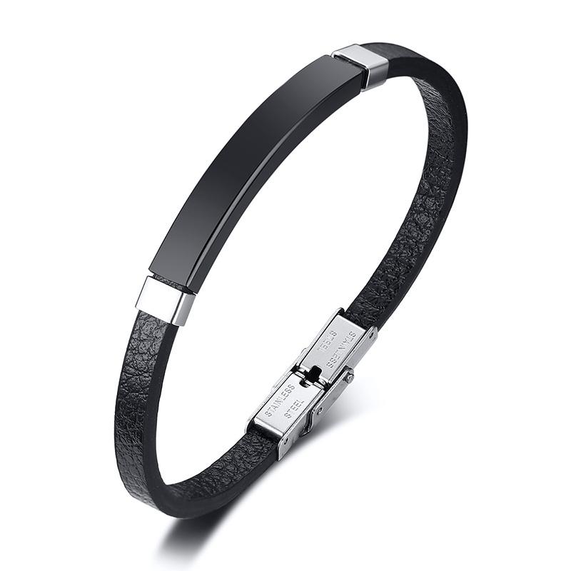 Custom Thin Leather Bracelet Personalized Adjustable Cuff Wristband Punk Leather Wrap for Women Men No need Engrave чорний
Custom Thin Leather Bracelet Personalized Adjustable Cuff Wristband Punk Leather Wrap for Women Men No need Engrave чорний