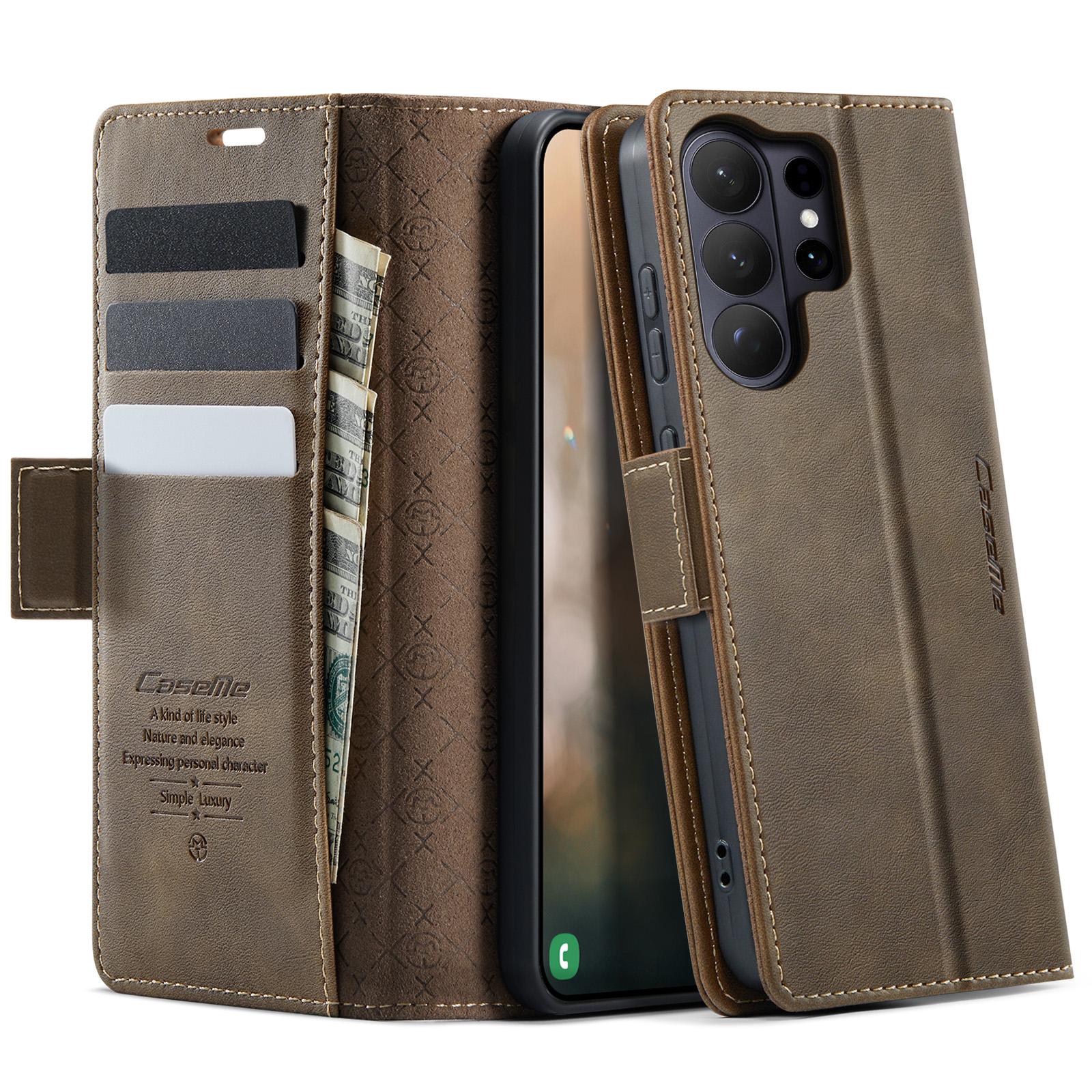 For Samsung Galaxy S26 Ultra Case CASEME 033 Series RFID Blocking Wallet Stand Calf Texture Leather Phone Cover
For Samsung Galaxy S26 Ultra Case CASEME 033 Series RFID Blocking Wallet Stand Calf Texture Leather Phone Cover
