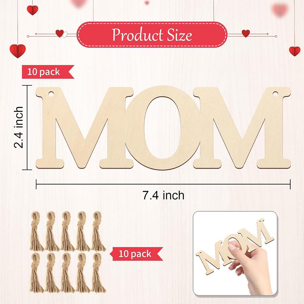 10PCS Wooden MOM Letter Cutout Ornaments DIY Blank Unfinished Wood Discs Mother s Gifts Ornament for Crafts Hanging Decorations
10PCS Wooden MOM Letter Cutout Ornaments DIY Blank Unfinished Wood Discs Mother s Gifts Ornament for Crafts Hanging Decorations