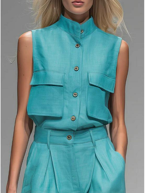 2026 European Style Sleeveless Vest & Wide-Leg Pants: Women s High-End Spring/Summer Casual Two-Piece Suit L небесно-голубой
2026 European Style Sleeveless Vest & Wide-Leg Pants: Women s High-End Spring/Summer Casual Two-Piece Suit L небесно-голубой