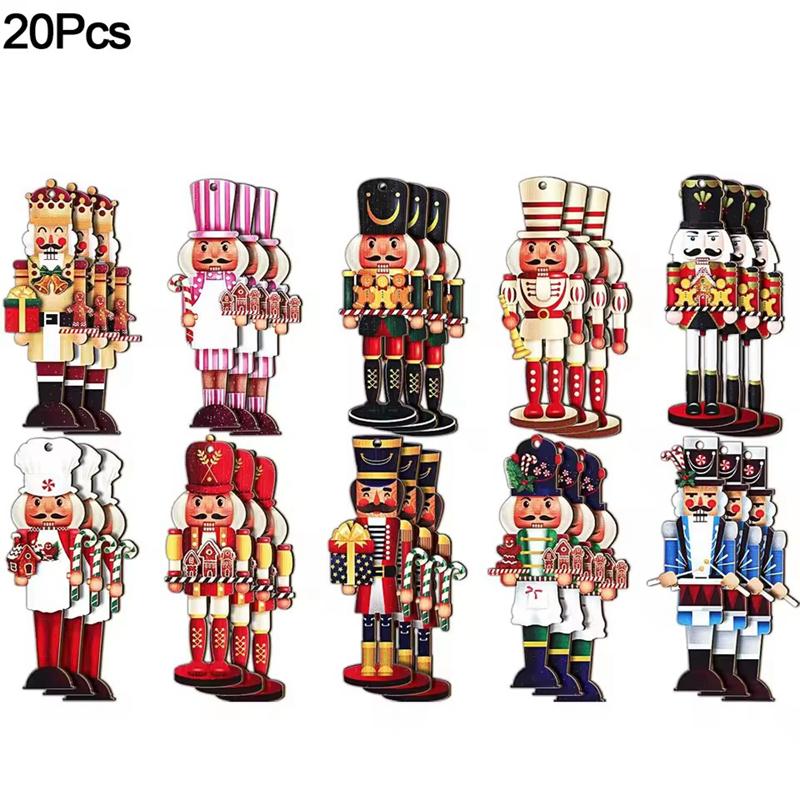 20 шт. Деревянная подвеска в виде солдатика-щелкунчика, Рождественские елочные украшения, Декор для дома, Навидад 2026, Новый год, Детский подарок
20 шт. Деревянная подвеска в виде солдатика-щелкунчика, Рождественские елочные украшения, Декор для дома, Навидад 2026, Новый год, Детский подарок