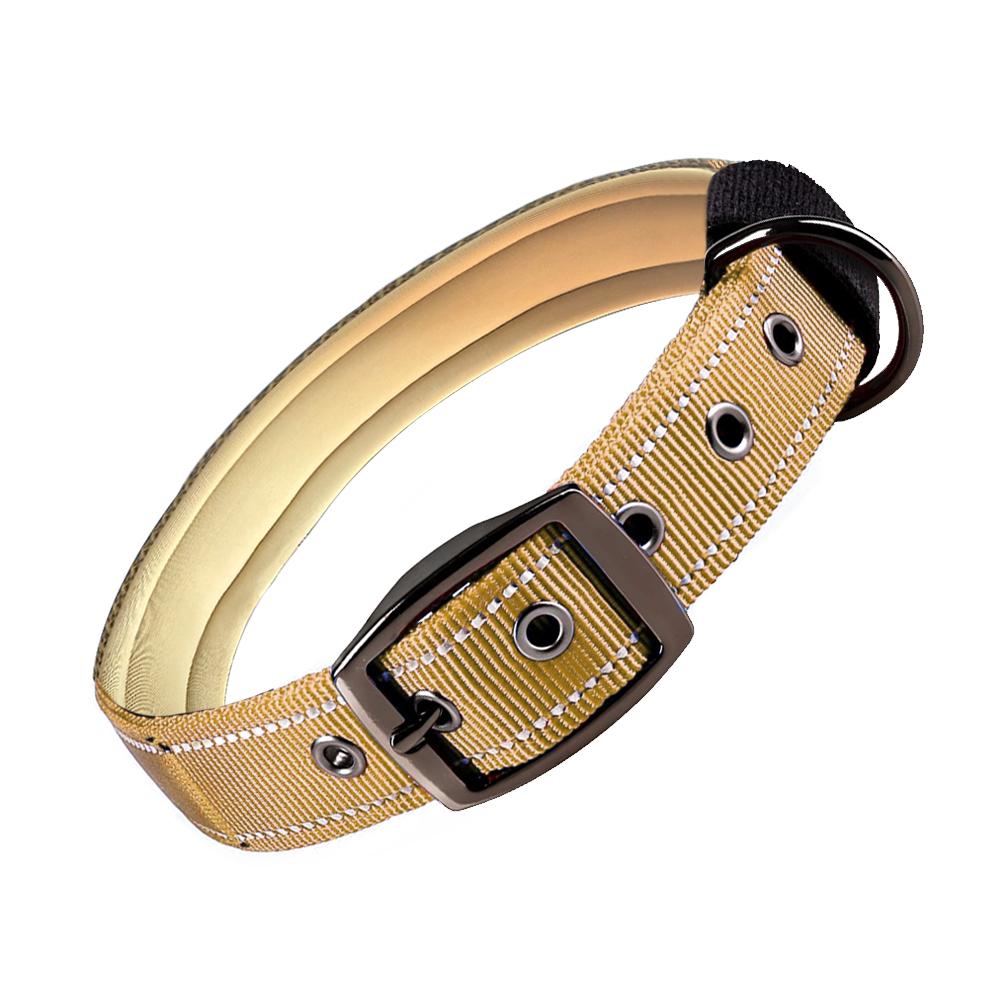 Collier pour chien rayé réfléchissant, nylon anti-fuite, boucle à dégagement rapide, rembourrage doux, pour petits chats, chiens moyens et grands (KHAKI,XL) хакі
Collier pour chien rayé réfléchissant, nylon anti-fuite, boucle à dégagement rapide, rembourrage doux, pour petits chats, chiens moyens et grands (KHAKI,XL) хакі