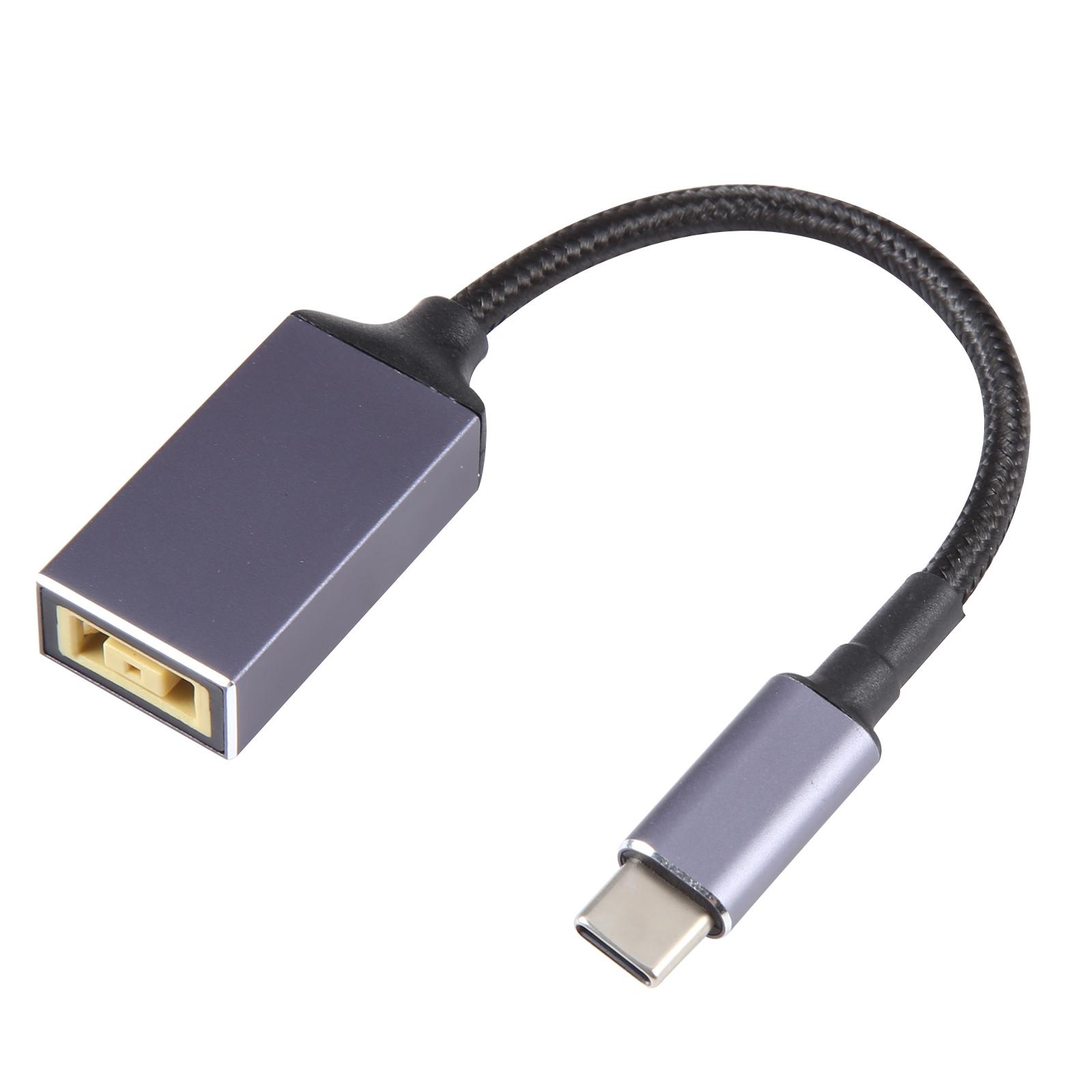 Type-C Male to Square Female Converter Cable Nylon Braided Adapter Coard for Lenovo As Shown A
Type-C Male to Square Female Converter Cable Nylon Braided Adapter Coard for Lenovo As Shown A