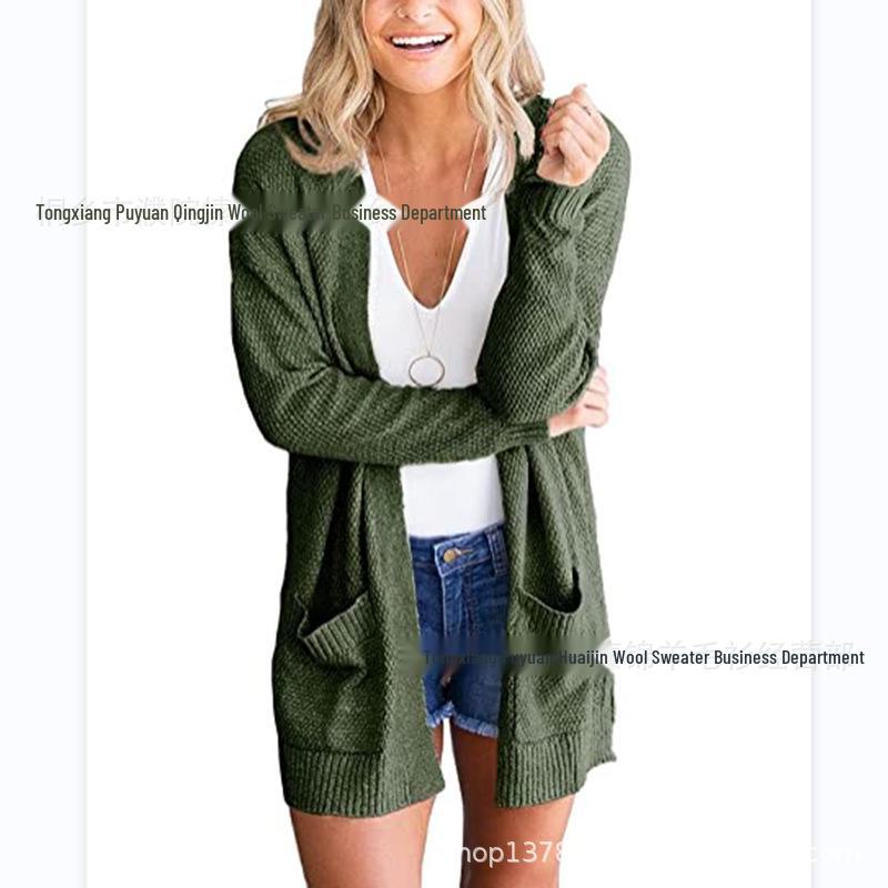 Женский кардиган европейско-американской вязки с ананасами и карманами 2024 года XL армия зеленый
Женский кардиган европейско-американской вязки с ананасами и карманами 2024 года XL армия зеленый