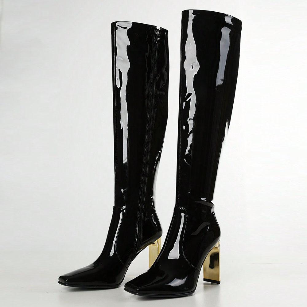 New Arrival Women S Knee High top Square Toe Heels Side Zipper Sexy Party Long Booties For Woman Fashion Autumn Winter Sh 37
New Arrival Women S Knee High top Square Toe Heels Side Zipper Sexy Party Long Booties For Woman Fashion Autumn Winter Sh 37