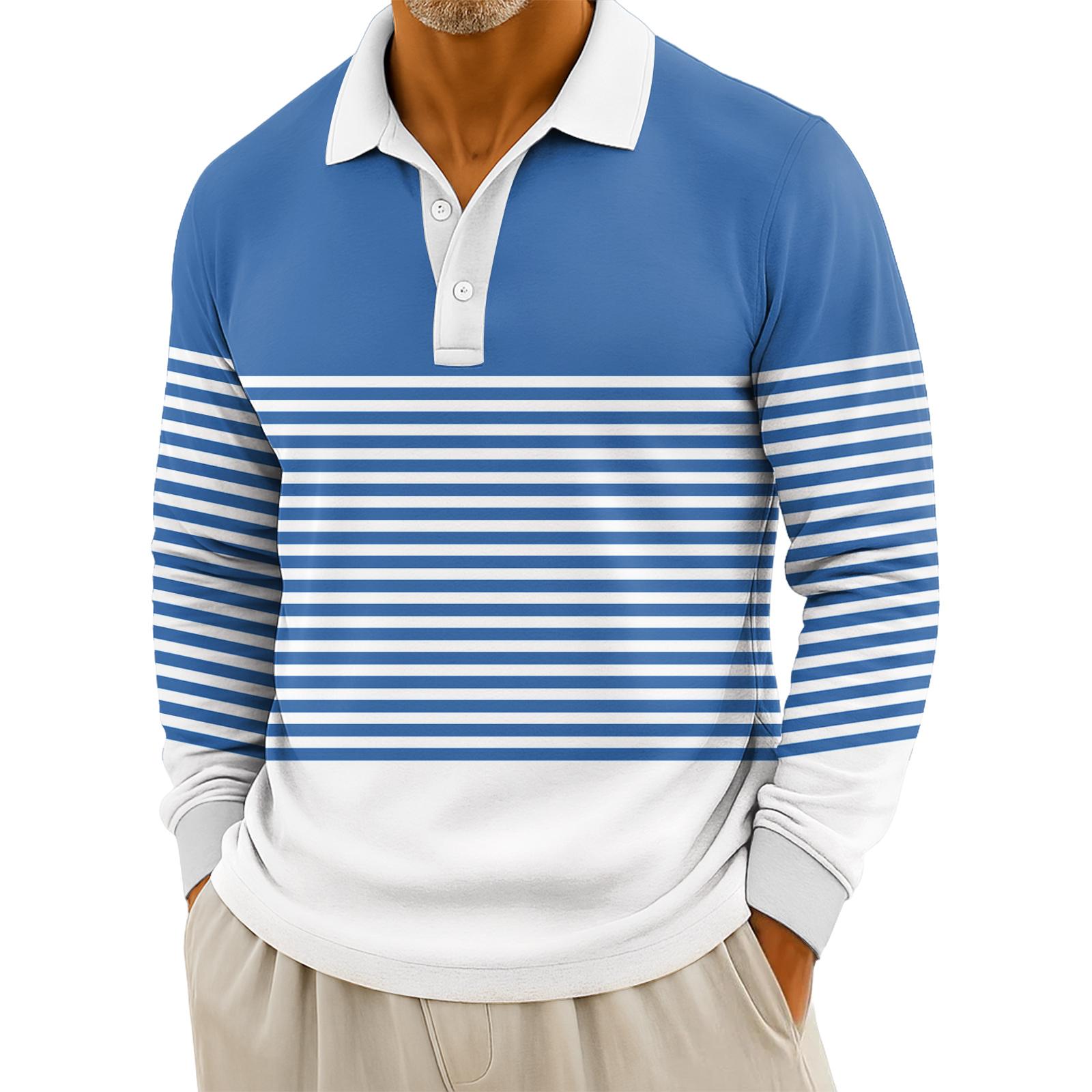 Мужские повседневные топы с длинными рукавами на пуговицах с полосатым принтом XXXXL синий
Мужские повседневные топы с длинными рукавами на пуговицах с полосатым принтом XXXXL синий