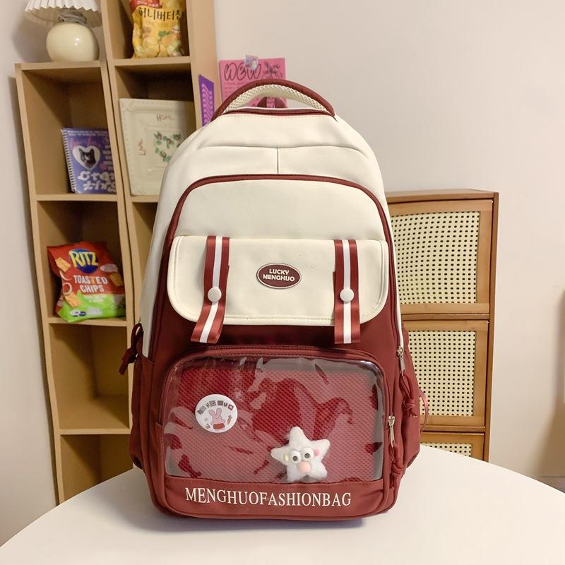 Прозрачный студенческий школьный рюкзак большой вместимости, универсальный, милый, для девушки-студентки, сумка для боли, новый рюкзак
Прозрачный студенческий школьный рюкзак большой вместимости, универсальный, милый, для девушки-студентки, сумка для боли, новый рюкзак
