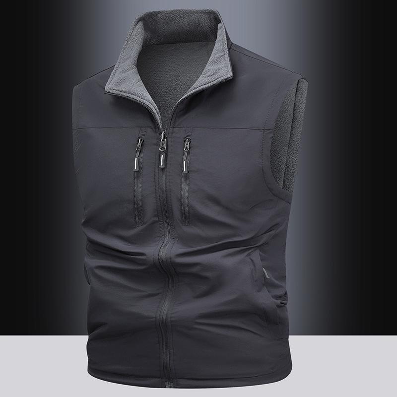 Men s Fleece-lined Stand-collar Solid Color Vest for Outdoor Casual Use - Autumn/Winter Edition XL
Men s Fleece-lined Stand-collar Solid Color Vest for Outdoor Casual Use - Autumn/Winter Edition XL