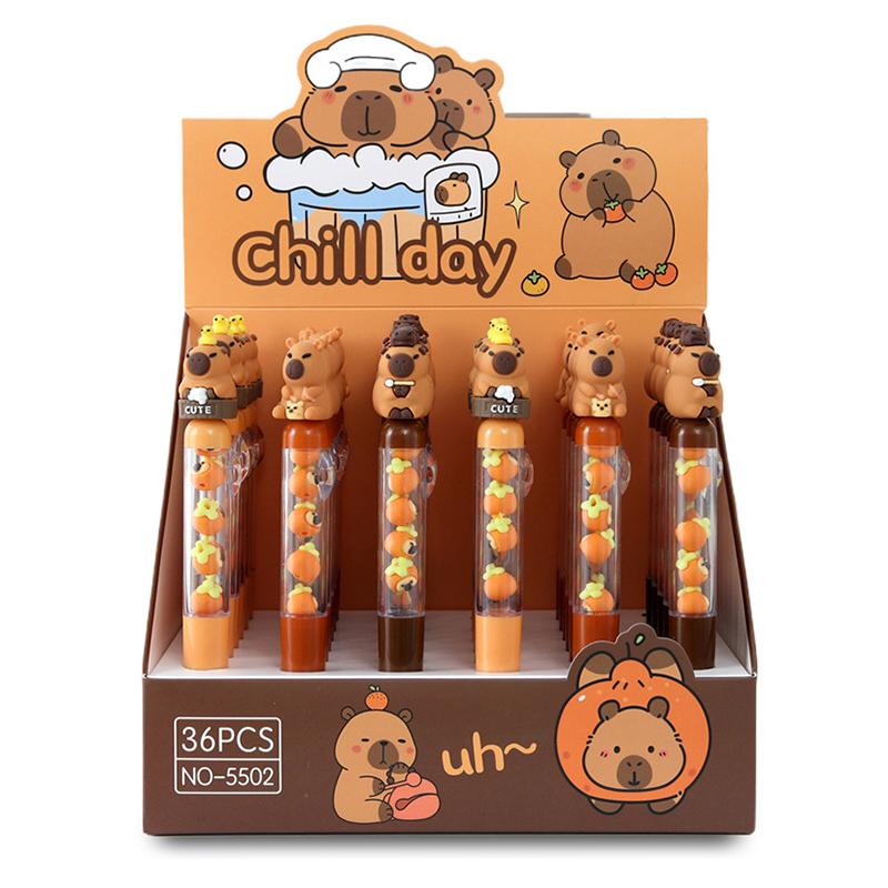 Kawaii Aesthetic Creative Interesting Capybara Gel Pen Cute Cartoon Beads Pen Writing Smooth Pens Quick-Drying Neutral Pens
Kawaii Aesthetic Creative Interesting Capybara Gel Pen Cute Cartoon Beads Pen Writing Smooth Pens Quick-Drying Neutral Pens