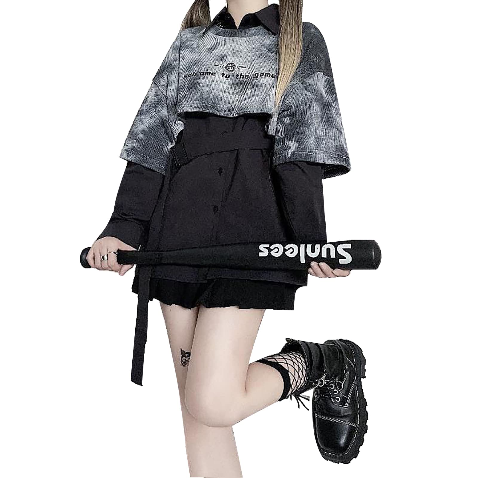 Худи и футболка LAVASEON Харадзюку Корейский Плюс Уличный Женский Комплект из 2 предметов, Стиль, Стиль, Милый, Массовое производство, Ремень, Размеры, Тай-дай, Стиль, Стильный, чёрный
Худи и футболка LAVASEON Харадзюку Корейский Плюс Уличный Женский Комплект из 2 предметов, Стиль, Стиль, Милый, Массовое производство, Ремень, Размеры, Тай-дай, Стиль, Стильный, чёрный