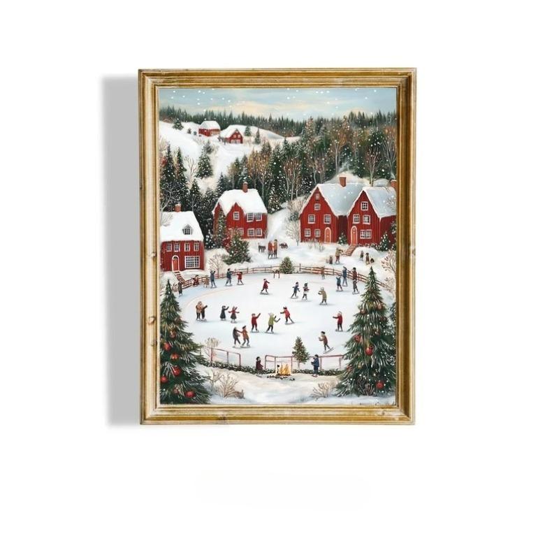 Vintage Winter Town Christmas Village Poster Christmas Snowy Landscape Prints Canvas Painting Wall Art Pictures Home Room Decor 21X30CMNo Framed
Vintage Winter Town Christmas Village Poster Christmas Snowy Landscape Prints Canvas Painting Wall Art Pictures Home Room Decor 21X30CMNo Framed