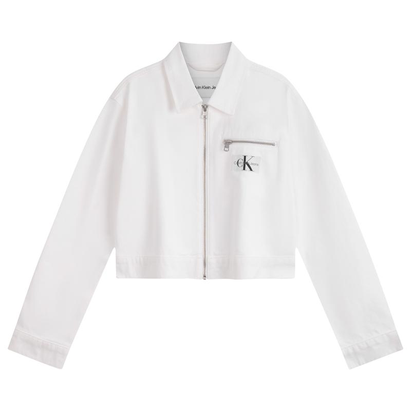 Calvin Klein Винтажная классическая куртка с длинным рукавом на молнии, женская куртка, джинсовая, белая J223475 S
Calvin Klein Винтажная классическая куртка с длинным рукавом на молнии, женская куртка, джинсовая, белая J223475 S
