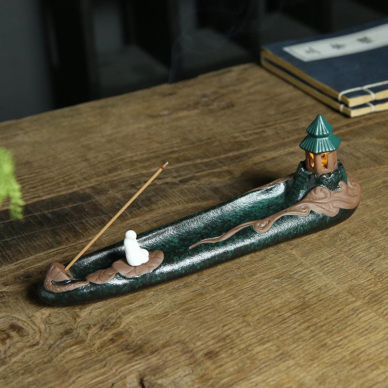 YXY LED Stick Incense Holder Enlightenment Ceramic Incense Burner Zen Home Decor Ornaments Tearoom Incense Base
YXY LED Stick Incense Holder Enlightenment Ceramic Incense Burner Zen Home Decor Ornaments Tearoom Incense Base