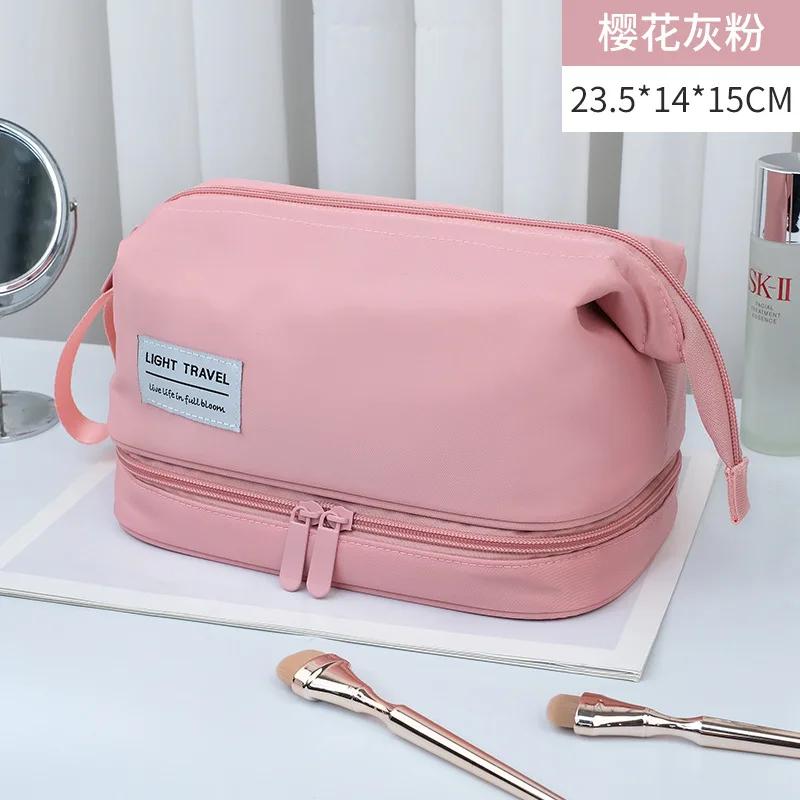 Travel Portable Cosmetic Brush Bag Large Capacity Double Layer Waterproof Makeup Pouch Women Storage Bag Toiletries Organizer рожевий
Travel Portable Cosmetic Brush Bag Large Capacity Double Layer Waterproof Makeup Pouch Women Storage Bag Toiletries Organizer рожевий