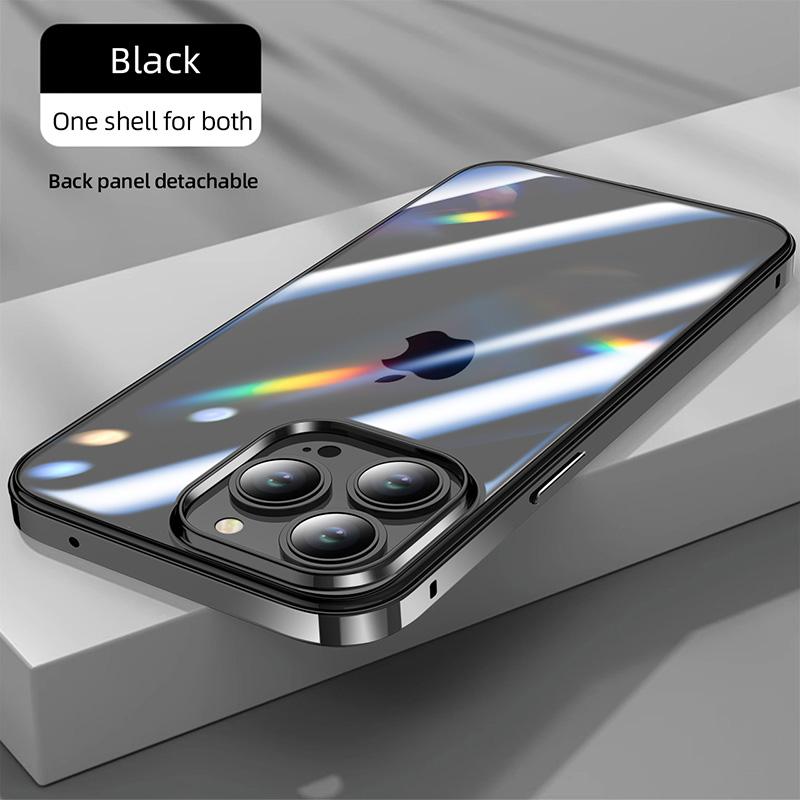 One Shell for Both Hybrid Silicone Frame Aluminum Metal Phone Case For iPhone 16 15 14 13 12 Pro Max Better Heat Bumper For iPhone 15ProMax
One Shell for Both Hybrid Silicone Frame Aluminum Metal Phone Case For iPhone 16 15 14 13 12 Pro Max Better Heat Bumper For iPhone 15ProMax