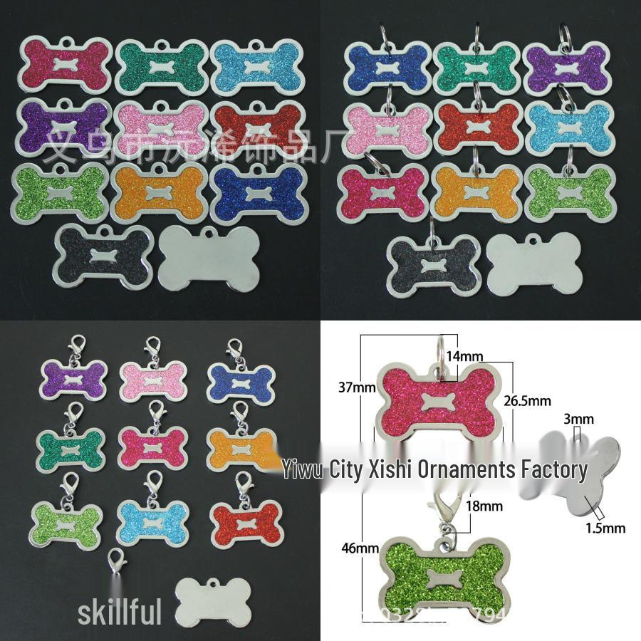 Customizable Glitter Bone Alloy Pet Tag - Anti-Lost Dog Collar Pendant Royal Blue
Customizable Glitter Bone Alloy Pet Tag - Anti-Lost Dog Collar Pendant Royal Blue