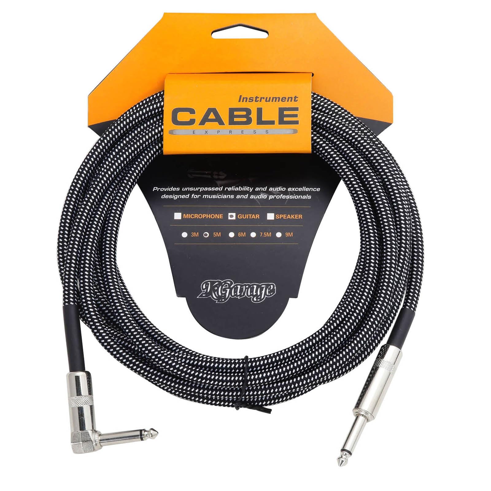Kikutani Guitar Shielded Fabric S x K-GARAGE Cable, Jacket, L, 5m, FGCL-5, Black/White
Kikutani Guitar Shielded Fabric S x K-GARAGE Cable, Jacket, L, 5m, FGCL-5, Black/White