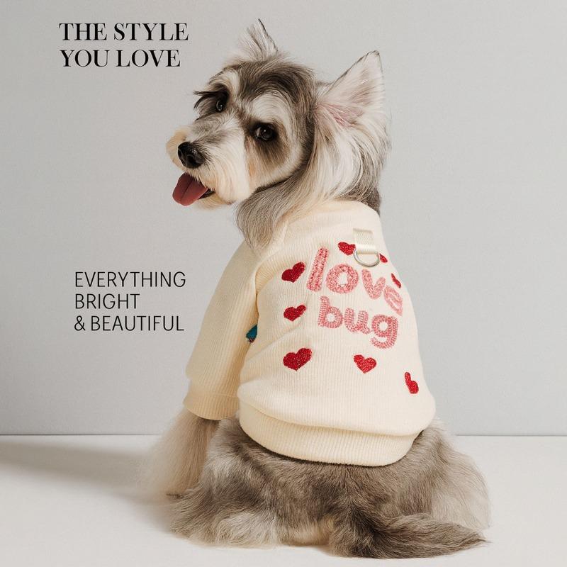 Pet clothes autumn and winter new small dog puppies happy dog cat warm and comfortable embroidered heart and liver baby sweater xs-bust size30, length 20cm, about 1.0-1.5kg
Pet clothes autumn and winter new small dog puppies happy dog cat warm and comfortable embroidered heart and liver baby sweater xs-bust size30, length 20cm, about 1.0-1.5kg