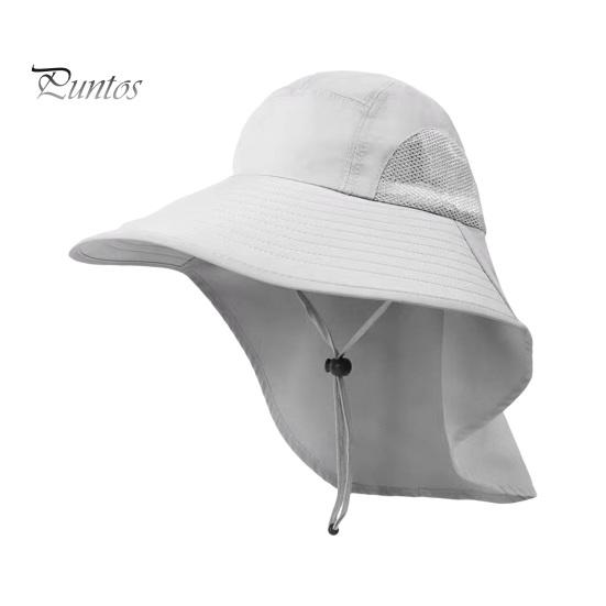 Мужская уличная шляпа с крышкой на шею с большими полями, полая сетка, ветрозащитный ремешок на подбородок, солнцезащитный крем с защитой от ультрафиолета, отличная воздухопроницаемость, кепка для путешествий, кемпинга, рыбалки светло-серый
