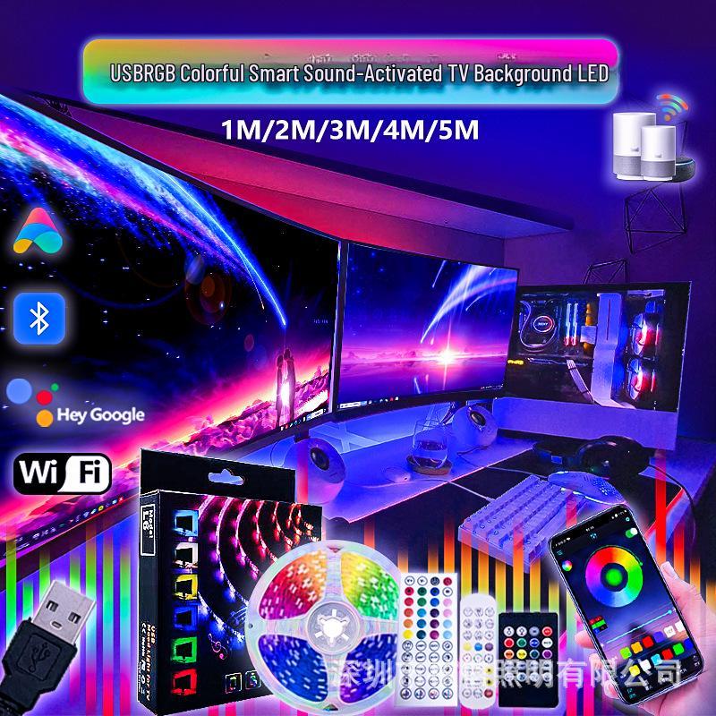 Colorful LED Sound-Activated Smart TV & Gaming Atmosphere Light Strip with WiFi & Bluetooth Bare Board - 30 LEDs/m - 1m Bag
Colorful LED Sound-Activated Smart TV & Gaming Atmosphere Light Strip with WiFi & Bluetooth Bare Board - 30 LEDs/m - 1m Bag