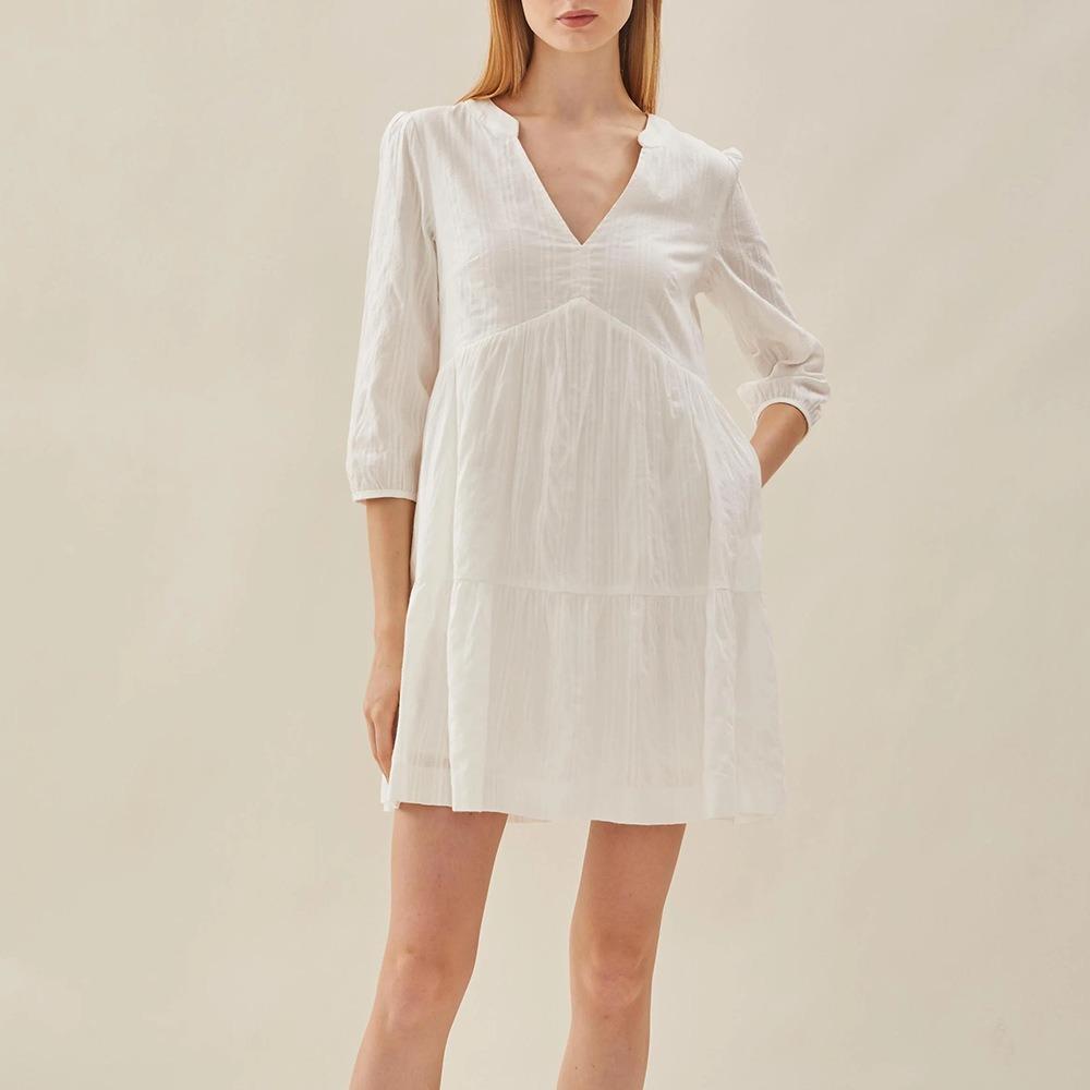 Early autumn French temperament, jacquard white dress women s clothing, European and American wholesale pure cotton V-neck A-word short skirt S белый
Early autumn French temperament, jacquard white dress women s clothing, European and American wholesale pure cotton V-neck A-word short skirt S белый
