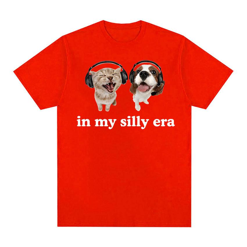 Футболка Lover Cat Dog in My Silly Era, забавная футболка с мемами для мужчин и женщин, модные футболки высокого качества с круглым вырезом, повседневная хлопковая футболка большого размера
Футболка Lover Cat Dog in My Silly Era, забавная футболка с мемами для мужчин и женщин, модные футболки высокого качества с круглым вырезом, повседневная хлопковая футболка большого размера