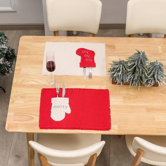Christmas Linen Placemats Set Festive Unique Fine Workmanship Anti-slip Non-fading Christmas Table Cutter Fork Set Placemats
Christmas Linen Placemats Set Festive Unique Fine Workmanship Anti-slip Non-fading Christmas Table Cutter Fork Set Placemats