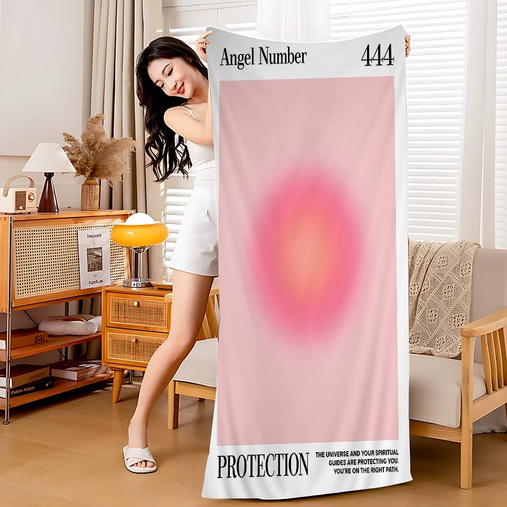 Modern Angel Numbers Aura Art Microfiber Blanket Quick Drying Beach Towels Oversized Printing Super Absorbent Pool Towel W30*H60(CM)
Modern Angel Numbers Aura Art Microfiber Blanket Quick Drying Beach Towels Oversized Printing Super Absorbent Pool Towel W30*H60(CM)