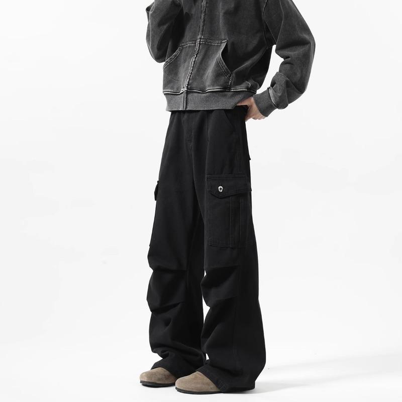 Men s White Acid Wash Cargo Pants Multi Pocket Streetwear Wide Leg Trousers M чёрный
Men s White Acid Wash Cargo Pants Multi Pocket Streetwear Wide Leg Trousers M чёрный