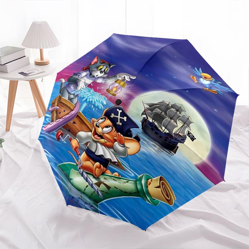 1pc Pirate Adventure Tom and Jerry Pattern Umbrella, Fashionable, Personalized, High-Value Folding Umbrella, a Must-Have for Summer, 8-Rib Durable Iro
1pc Pirate Adventure Tom and Jerry Pattern Umbrella, Fashionable, Personalized, High-Value Folding Umbrella, a Must-Have for Summer, 8-Rib Durable Iro