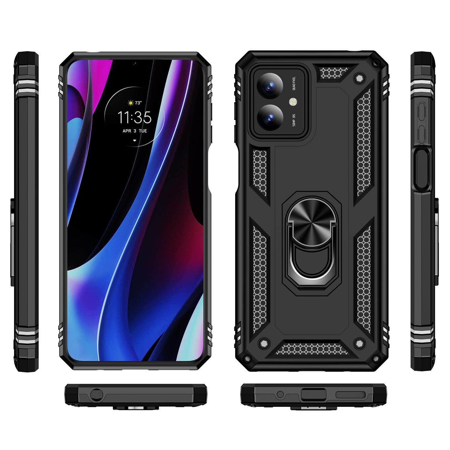 For Motorola Moto G14 4G Case PC+TPU Phone Back Cover with Ring Kickstand Blackish Green
For Motorola Moto G14 4G Case PC+TPU Phone Back Cover with Ring Kickstand Blackish Green