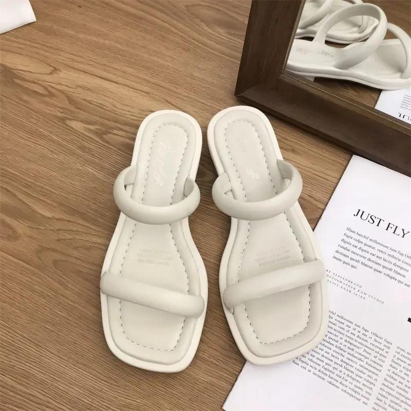 Слайды Туфли с открытым носком Домашние Мягкие на ощупь Не совсем белые Низкий каблук Уличные Женские тапочки и Женские сандалии Обувь Натуральная кожа F 40
Слайды Туфли с открытым носком Домашние Мягкие на ощупь Не совсем белые Низкий каблук Уличные Женские тапочки и Женские сандалии Обувь Натуральная кожа F 40