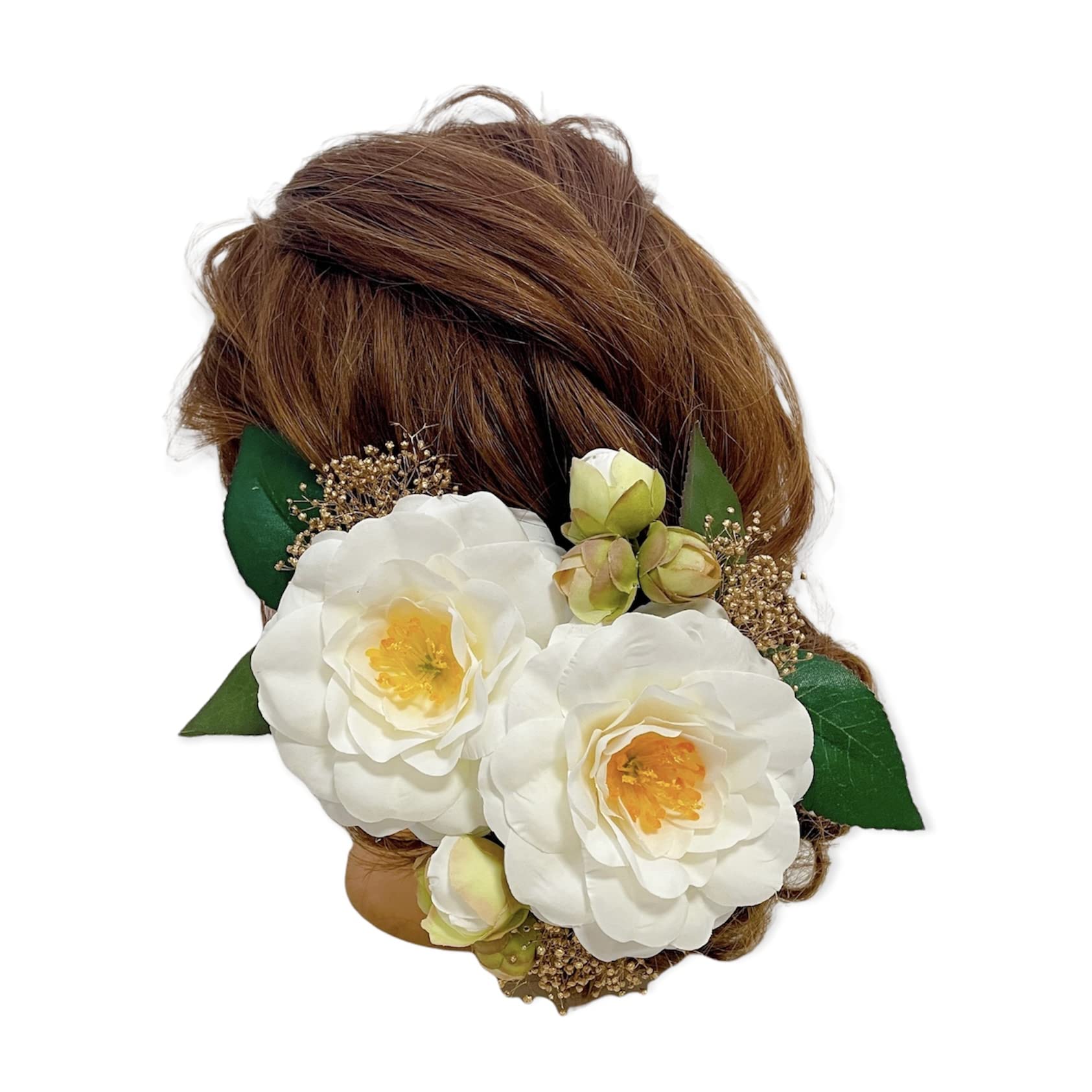 Japanese Hair White Dried Head Camellia Ornament, Camellia, Gold, Baby s Breath, Flowers, Dress, Coming-of-Age Ceremony, Graduation, Wedding, білий
Japanese Hair White Dried Head Camellia Ornament, Camellia, Gold, Baby s Breath, Flowers, Dress, Coming-of-Age Ceremony, Graduation, Wedding, білий