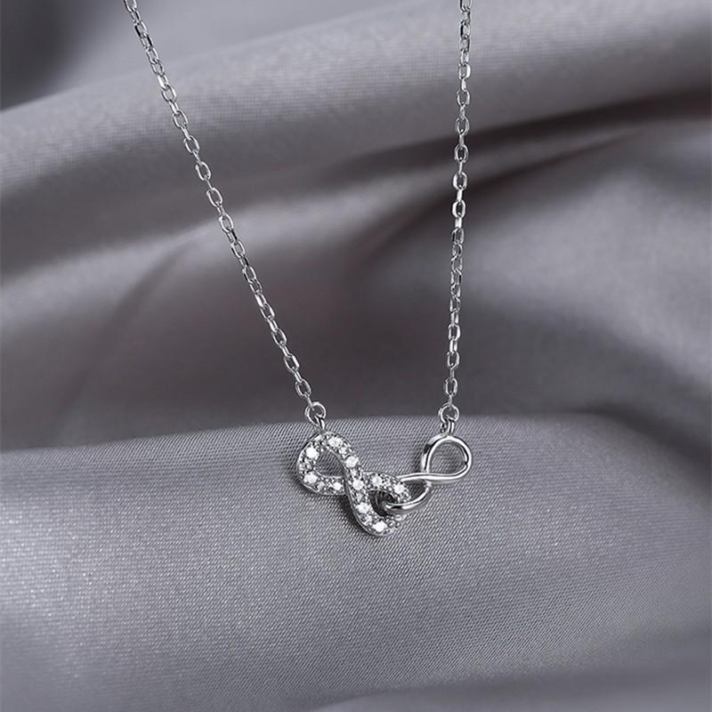 Бриллиантовое сверкающее колье Infinity Pave для женщин - Простое и модное колье-цепочка для свитера в стиле TikTok.
Бриллиантовое сверкающее колье Infinity Pave для женщин - Простое и модное колье-цепочка для свитера в стиле TikTok.