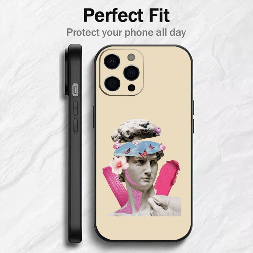 Creative Parody D-David Greek Phone Case For iPhone17,16,15,14,13,12 Plus,Max Soft Silicone Black Cover iPhone13
Creative Parody D-David Greek Phone Case For iPhone17,16,15,14,13,12 Plus,Max Soft Silicone Black Cover iPhone13
