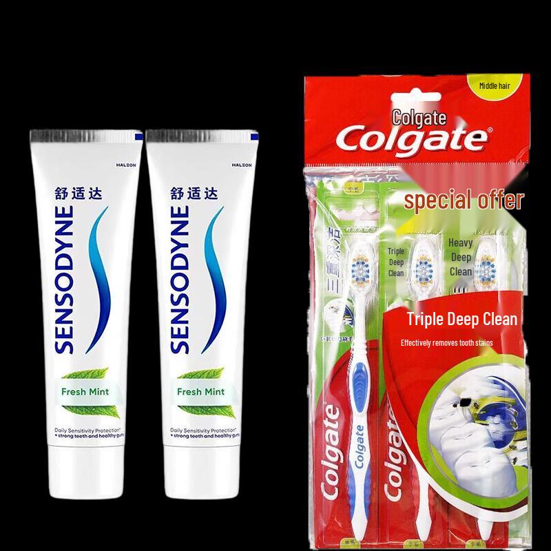 Sensodyne Anti-Cavity & Sensitivity Toothpaste with Toothbrushes
Sensodyne Anti-Cavity & Sensitivity Toothpaste with Toothbrushes