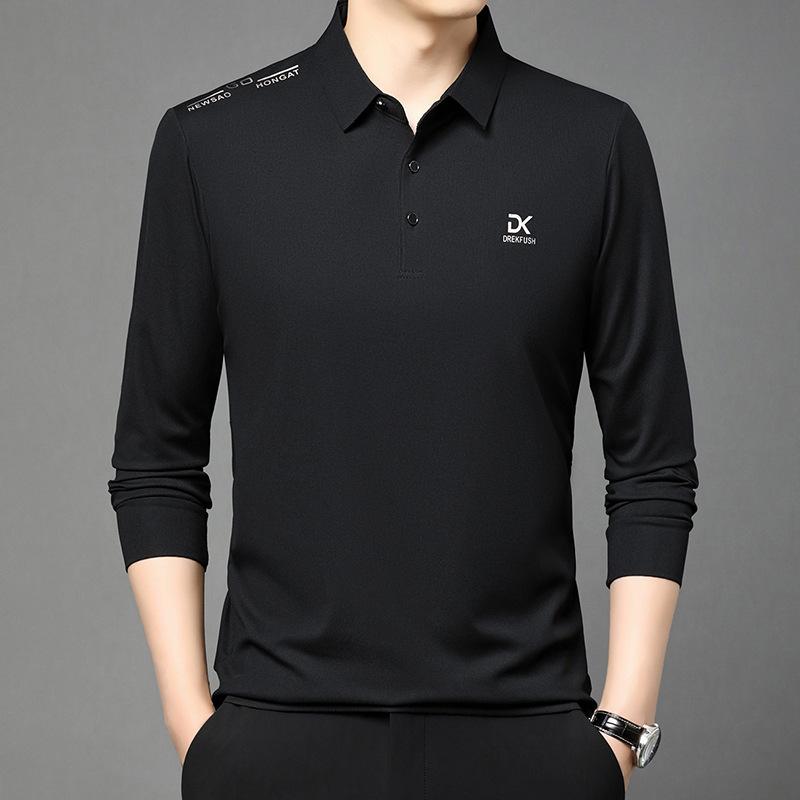 Men S Middle-Aged Long-Sleeved Elastic T-Shirt High-End Sense Spring And Autumn Loose Lapel Polo Shirt T-Shirt Versatile Casual Clothes 4XL чорний
Men S Middle-Aged Long-Sleeved Elastic T-Shirt High-End Sense Spring And Autumn Loose Lapel Polo Shirt T-Shirt Versatile Casual Clothes 4XL чорний