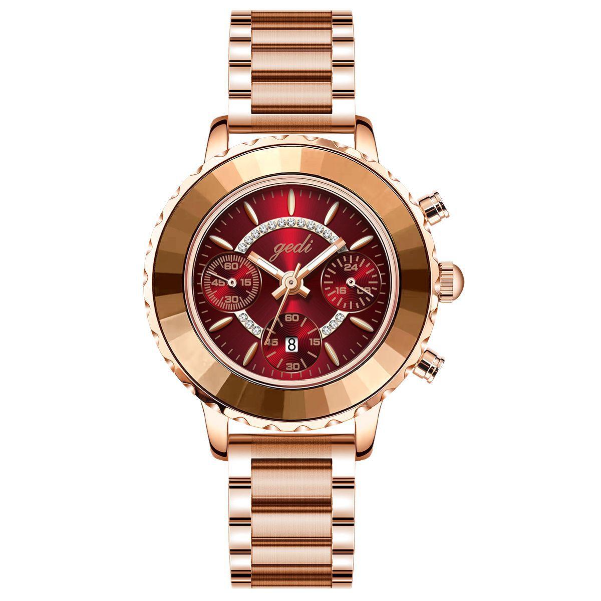 Premium Sense Three-Eye Business Women S Watch Niche Light Luxury Temperament Waterproof Steel Belt Quartz Watch
Premium Sense Three-Eye Business Women S Watch Niche Light Luxury Temperament Waterproof Steel Belt Quartz Watch
