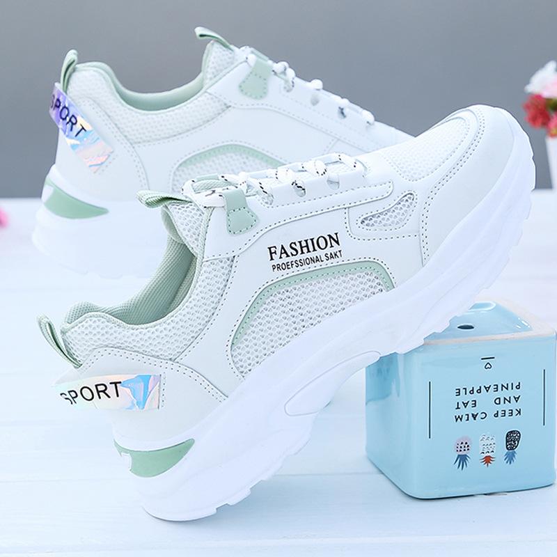 Новая осенне-зимняя женская обувь, универсальная легкая обувь с мягкой подошвой и зимней плюшевой толстой спортивной обувью 41 зелёный