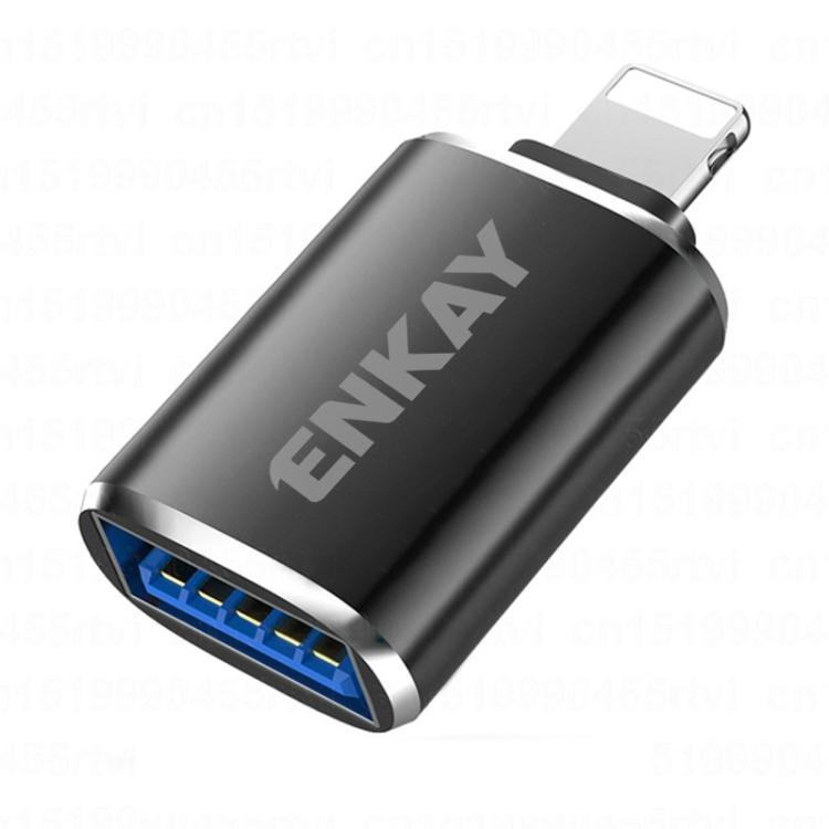 ENKAY ENK-AT110 8-контактный адаптер USB 3.0 Female из алюминиевого сплава OTG чёрный 
ENKAY ENK-AT110 8-контактный адаптер USB 3.0 Female из алюминиевого сплава OTG чёрный