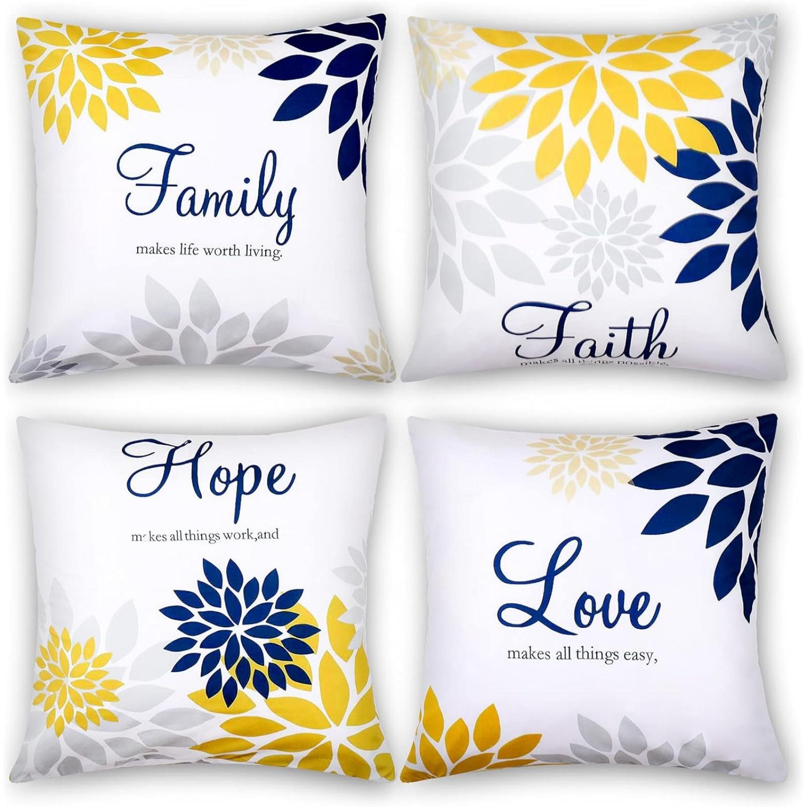 FamilyFaithHopeLove 45x45cm Pillow Covers 4 Piece Set Geometric Art Single Side Print Hidden Zipper Design for Sofa Bedroom Home Decoration one size
FamilyFaithHopeLove 45x45cm Pillow Covers 4 Piece Set Geometric Art Single Side Print Hidden Zipper Design for Sofa Bedroom Home Decoration one size